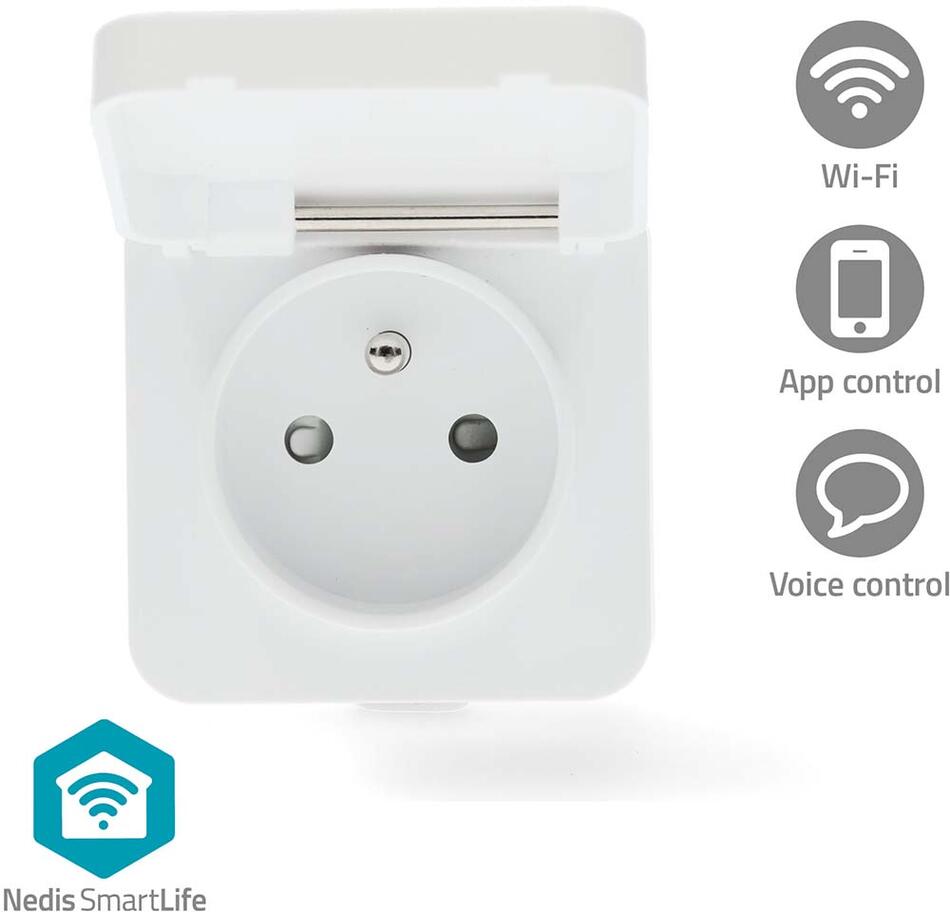 SmartLife Chytrá Zásuvka NEDIS WIFIPO130EWT