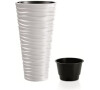 Květináč Prosperplast SAND SLIM bílý 34,9 cm