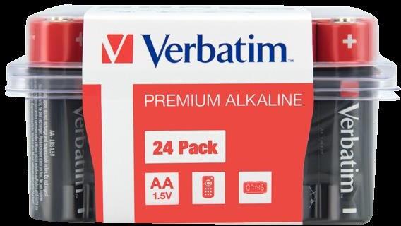 VERBATIM Alkalická Baterie AA 24 Pack / LR6 (49505)