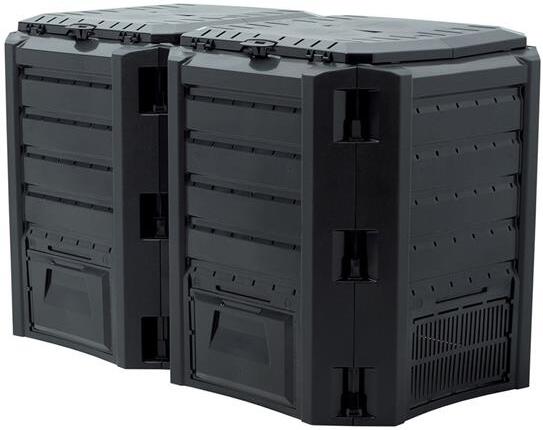 Kompostér Prosperplast COMPOGREEN 2x400 l černý