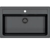 Alveus ATROX 40 černý 91 - BLACK ADDITION + sifon