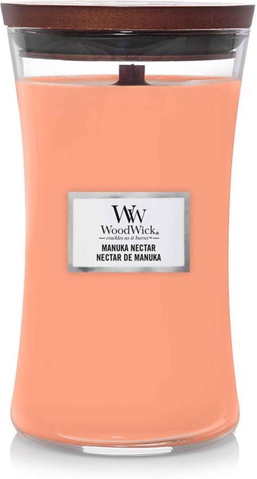 WoodWick Manuka Nectar vonná svíčka s dřevěným knotem 609,5 g
