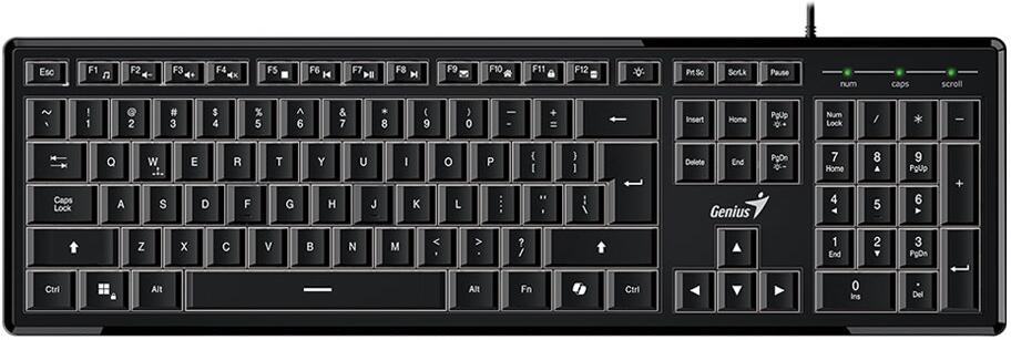 GENIUS Slimstar 820/ Drátová/ podsvícená/ Copilot/ USB/ CZ+SK layout (31310055403)