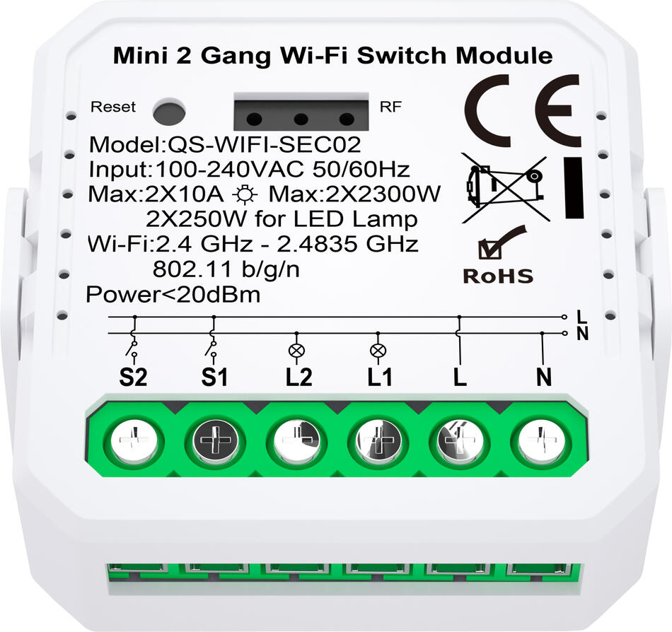 Immax NEO LITE Smart kontroler V7 2-tlačítkový WiFi