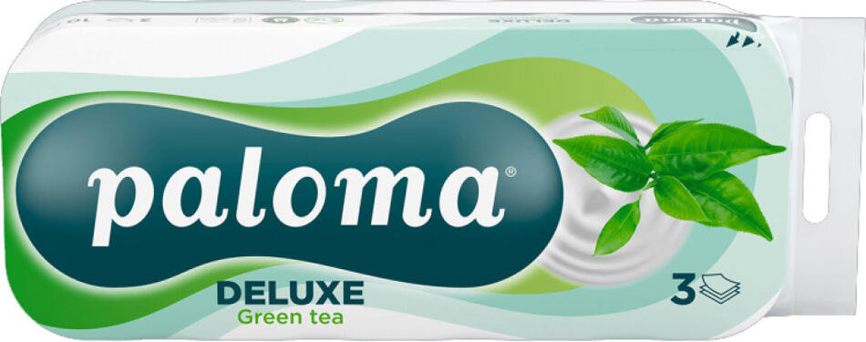 Paloma 3vrstvý toaletní papír Green Tea, 10 rolí