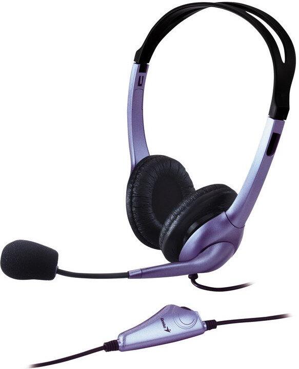 GENIUS headset - HS-04S (sluchátka + mikrofon), single jack (31710156101)