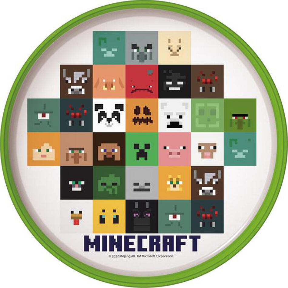 STOR plastový talíř MINECRAFT 22cm protiskluzový