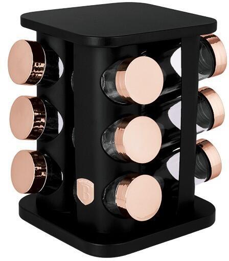 BERLINGERHAUS Kořenky v otočném stojanu 13 ks Black rose BH-8559