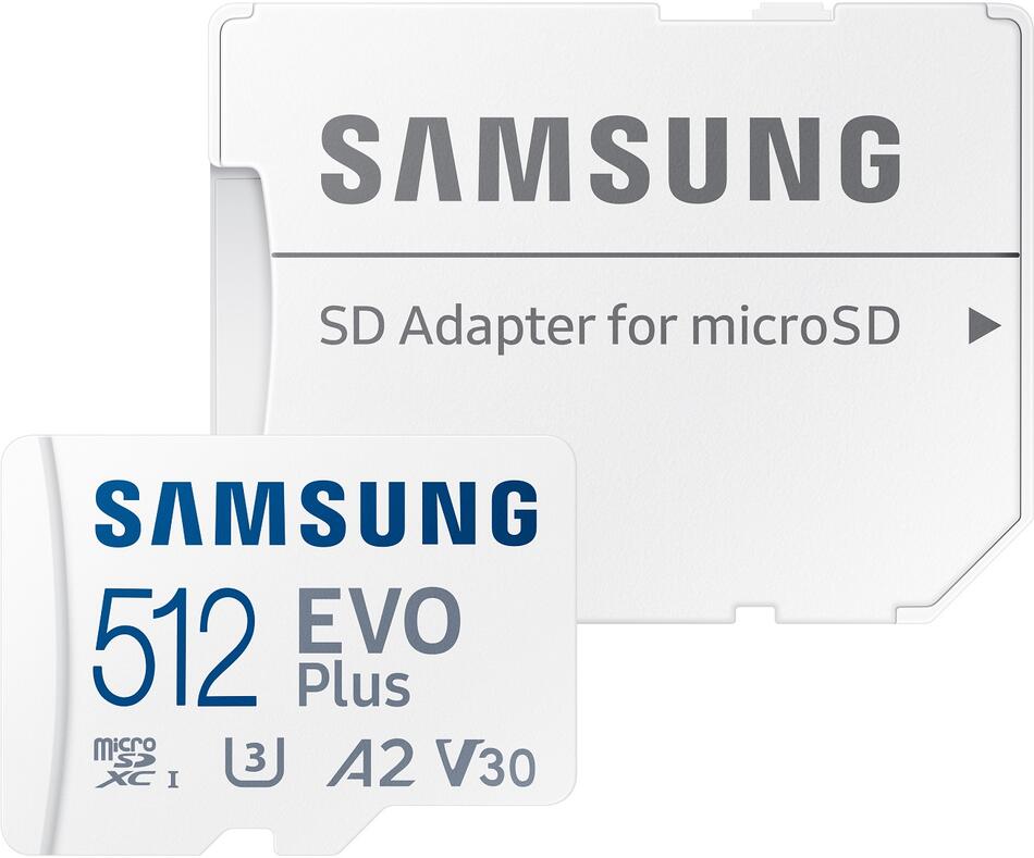 Samsung micro SDXC karta 512 GB EVO Plus + SD adaptér (MB-MC512SA/EU)
