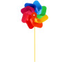 Teddies Větrník průměr 22cm barevný duhový plast 47cm