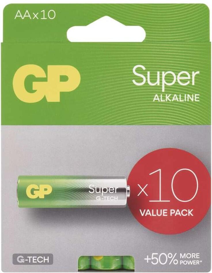 Baterie GP Super AA alakalická, tužková (LR6), 10 ks