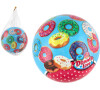 Teddies Míč Koblihy/Donuts nafouknutý 14cm v síťce