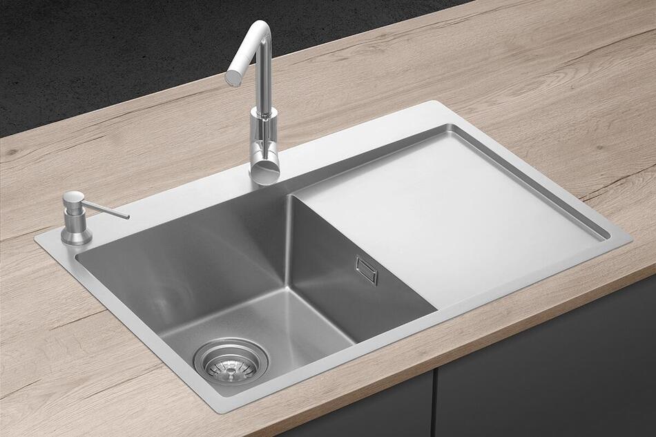 Concept Nerezový dřez s odkapem NANO coat levý DNN1045ssl
