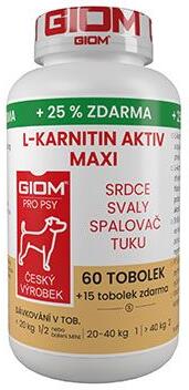 Giom S pes L-karnitin Aktiv 60 MAXI tbl+25% zdarma