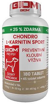 Giom S pes Chondro L-karnitin SPORT 180 tbl+25% zdarma