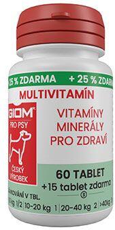 Giom S pes Multivitamín 60 tbl+25% zdarma