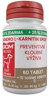 Giom S pes Chondro L-karnitin SPORT 60 tbl+25% zdarma