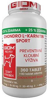 Giom S pes Chondro L-karnitin SPORT 360 tbl+25% zdarma