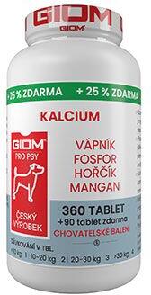 Giom S pes Kalcium 360 tbl+25% zdarma