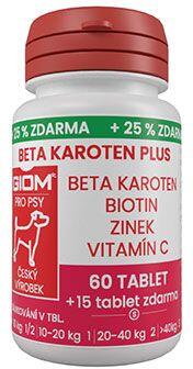 Giom S pes Beta-karoten plus 60 tbl+25% zdarma