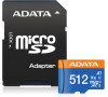 ADATA/micro SDXC/512GB/UHS-I U1 / Class 10/+ Adaptér (AUSDX512GUICL10A1-RA1)