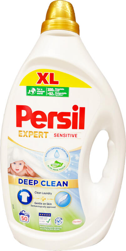 Persil Expert Sensitive gel pro citlivou pokožku, 2,25 l, 50 dávek