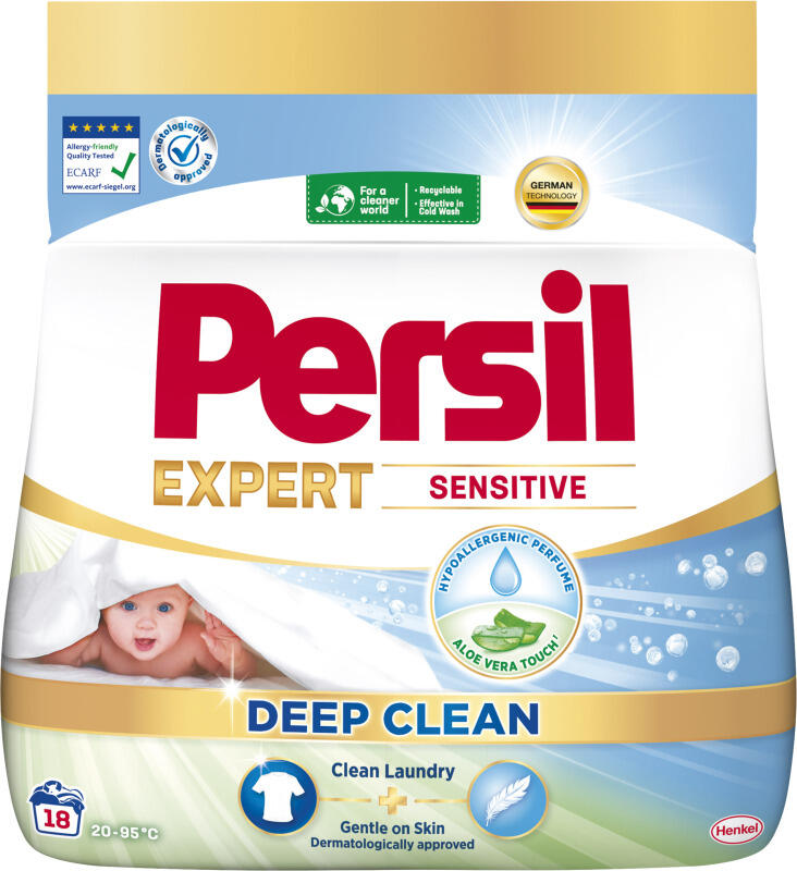Persil Sensitive prací prášek pro citlivou pokožku, 18 praní, 990 g