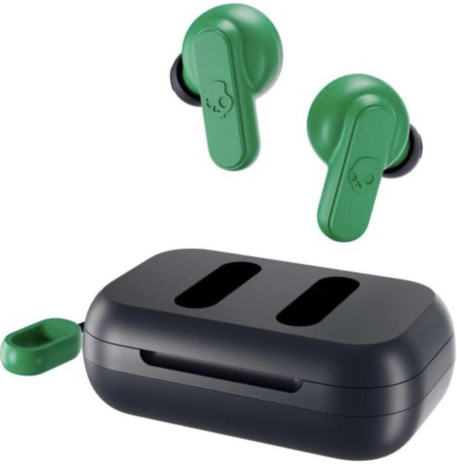Bezdrátová sluchátka Skullcandy Dime, tmavě modrá/zelená