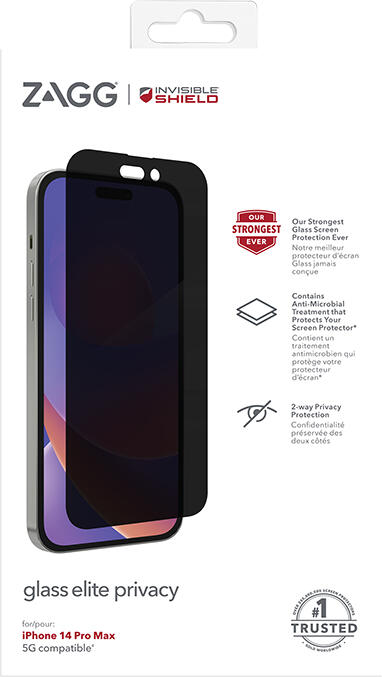 InvisibleSHIELD ZAGG Invisible Shield Elite Privacy sklo iPhone 14 Pro Max (200110150)