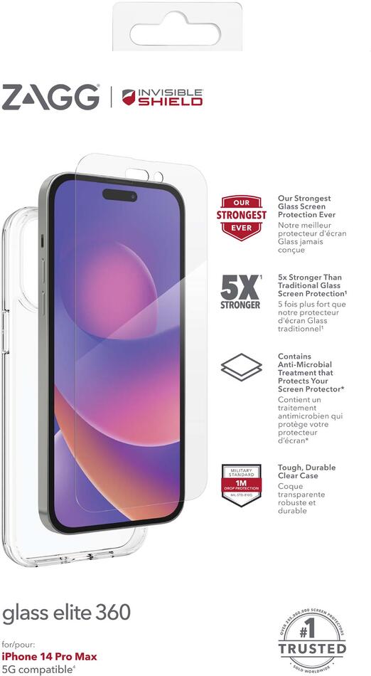 InvisibleSHIELD ZAGG Invisible Shield Elite 360° sklo + kryt iPhone 14 Pro Max (200510207)