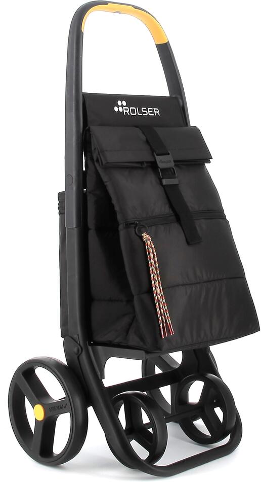 Rolser M Clec Termo Polar 8 Plus, nákupní taška na kolečkách, černá