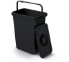 Koš odpadkový SYSTEMA BASIC FLAP černý s víkem 10l PROSPERPLAST