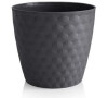 Květináč RUBY MAT 19cm antracit PLASTKON