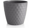 Květináč RUBY MAT 19cm šedý PLASTKON