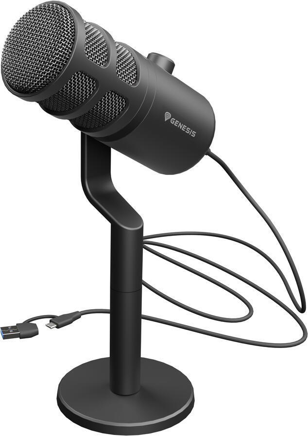 Streamovací mikrofon GENESIS Radium 350D Dynamic, USB (NGM-2168)