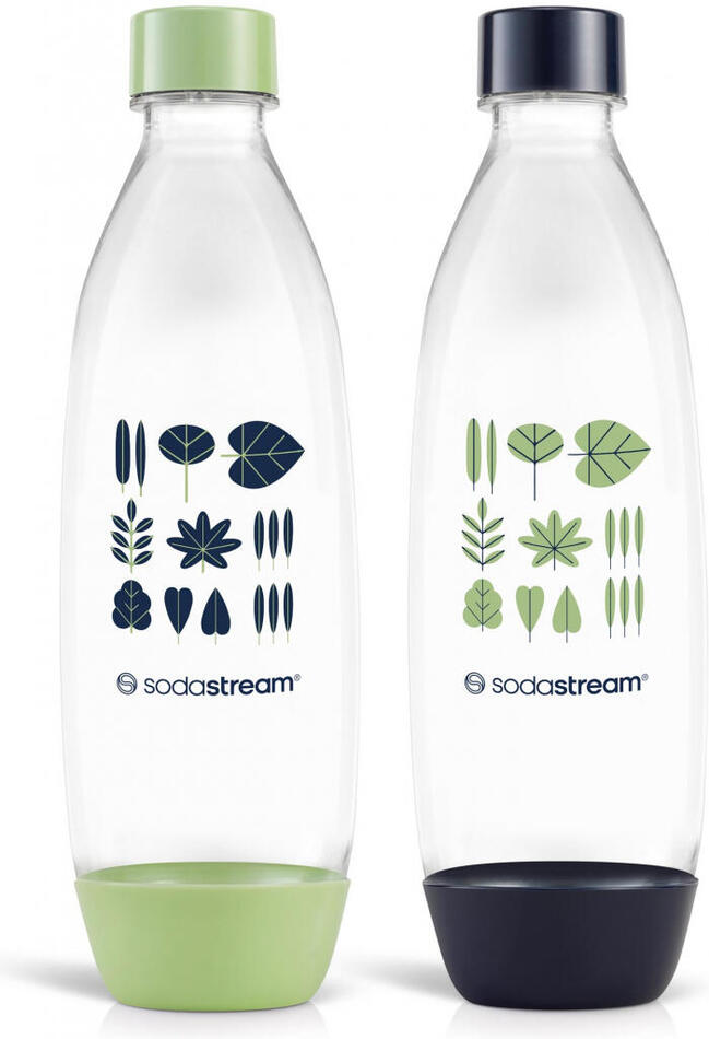 Náhradní láhev SodaStream FUSE 2x1l, zelená/modrá