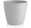 Květináč RUBY MAT 19cm bílý PLASTKON