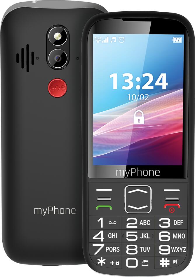 Telefon myPhone Halo 4 LTE Senior černý
