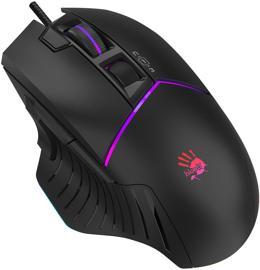A4tech BLOODY W95 Max Activated, RGB podsvícená herní myš, 12000 DPI, USB, černá (W95 MAX A BK)