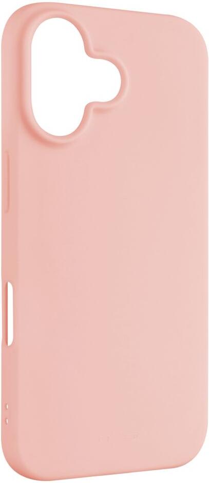 Zadní pogumovaný kryt FIXED Story pro Apple iPhone 16, růžový