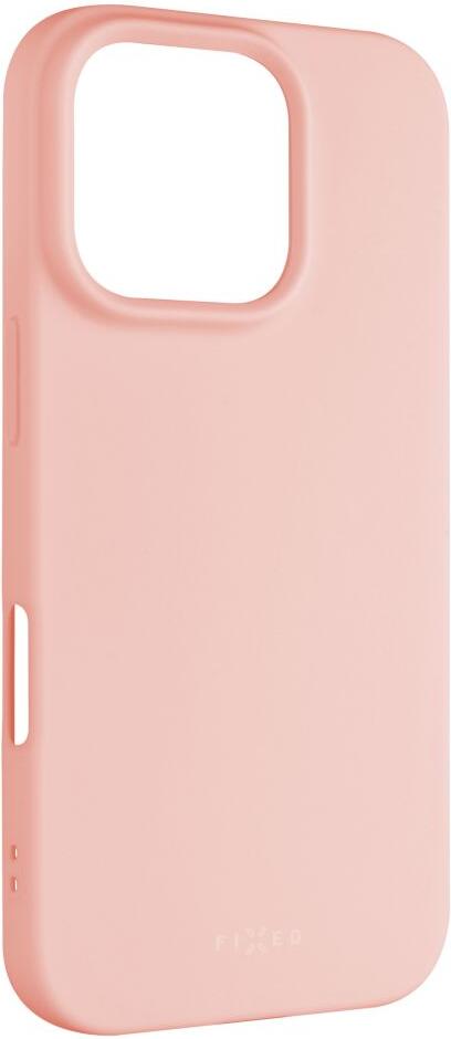 Zadní pogumovaný kryt FIXED Story pro Apple iPhone 16 Pro, růžový