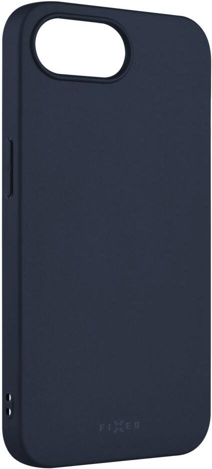 Zadní pogumovaný kryt FIXED Story pro Apple iPhone 17e/16e, modrý
