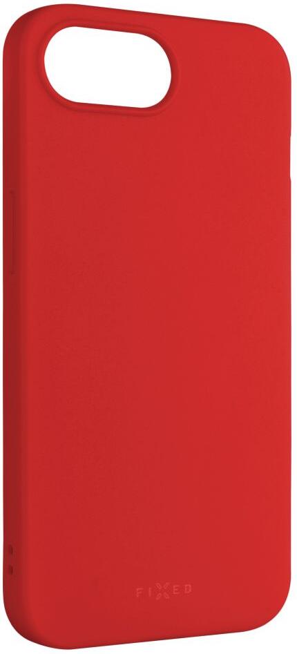 Zadní pogumovaný kryt FIXED Story pro Apple iPhone 17e/16e, červený