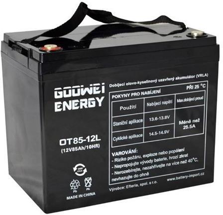 Trakční olověný akumulátor 12V 85Ah GOOWEI ENERGY OTL85-12 DEEP CYCLE