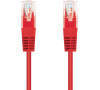 Kabel C-TECH patchcord Cat5e, UTP, červený, 0,25m