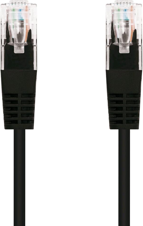 Kabel C-TECH patchcord Cat5e, UTP, černý, 5m