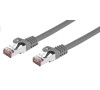 Kabel C-TECH patchcord Cat6, FTP, šedý, 0,5m