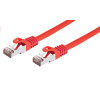 Kabel C-TECH patchcord Cat6, FTP, červený, 1m