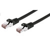 Kabel C-TECH patchcord Cat6, FTP, černý, 2m
