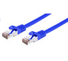 Kabel C-TECH patchcord Cat6, FTP, modrý, 2m